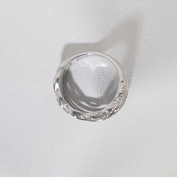 Brand New 40 Genuine Diamonds 14K Rose Gold & 925 Sterling Silver Ring 7 - Picture 4 of 13